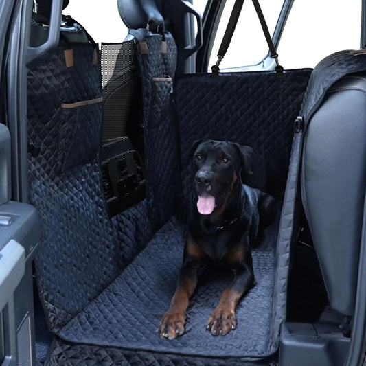 Lekereise Truck Dog Seat Cover Back Seat - Dog Car Seat Cover for Back Seat for Truck with Door Protection Dog Hammock of Full Size Crew Cab Trucks with Fold Up Seat